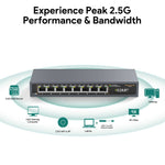 Load image into Gallery viewer, Ethernet Switch –8- Port 2.5G Multi-Gig, Ultra-Fast Silent Plug-and-Play