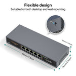 Load image into Gallery viewer, 5 Port 2.5G Ethernet Switch –Fanless, Unmanaged High-Speed Network Hub