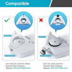 Load image into Gallery viewer, Starlink Mini Tripod Mount Adapter compatibility chart showing fit for 2025 Starlink Pipe Adapter model SPX-04176000-501 and not for 2024 version
