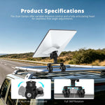Load image into Gallery viewer, Adjustable Mount for Starlink Mini | Aluminum Dual Clamp RV Bracket