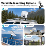 Load image into Gallery viewer, Adjustable Mount for Starlink Mini | Aluminum Dual Clamp RV Bracket