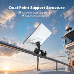 Load image into Gallery viewer, Adjustable Mount for Starlink Mini | Aluminum Dual Clamp RV Bracket