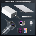 Load image into Gallery viewer, 120W Waterproof Car Power Adapter for Starlink Mini & Mini X | 12V–36V to 36V DC Converter with LED Voltmeter, USB-C & USB-A Fast Charging