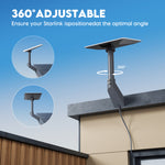 Load image into Gallery viewer, 360° Adjustable Aluminum Wall Mount for Starlink V5, Mini & Mini X | Heavy-Duty Outdoor Bracket with 4" Clearance & Complete Hardware Kit