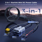 Load image into Gallery viewer, 3-in-1 DC Power Cable for Starlink Mini & Mini X | XT60 Cable
