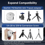 Load image into Gallery viewer, Aluminum Tripod Mount Adapter for Starlink | Mini V5 Tripod