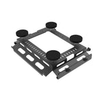 Load image into Gallery viewer, Starlink V5 Full-Frame Magnetic Mount in black metal, with a slotted protective frame, four round magnetic feet and locking screws