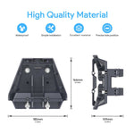 Load image into Gallery viewer, Starlink Standard Roof Rack Mount made of high-quality waterproof material, featuring simple installation, excellent durability, precise hole positioning, and dimensions of 166mm height, 185mm width, and 109mm depth.
