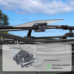 Load image into Gallery viewer, Starlink Standard Roof Rack Mount securely installed on a vehicle roof rack, featuring high-quality aluminum construction with antioxidant coating, corrosion-resistant and waterproof design for outdoor durability
