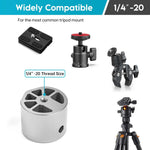 Load image into Gallery viewer, Starlink Mini Tripod Mount Adapter with 1/4-20 thread size, widely compatible with most common tripod mounts and accessories
