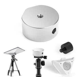 Lightweight aluminum Starlink Mini Tripod Mount with adapter parts, compatible with outdoor satellite tripod installation.