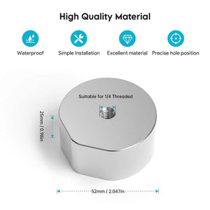High quality aluminum Starlink Mini Tripod Mount Adapter with precise hole position, waterproof design, and detailed size specifications