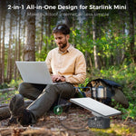 Load image into Gallery viewer, 130Wh Portable Battery Base for Starlink Mini, 65W USB-C PD Power Station with LED Display &amp; Solar Charging