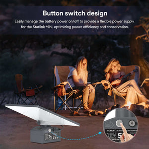 Starlink Mini Battery Kit – Portable 95Wh Power Pack with Mount & Adapter | IP65 Waterproof, 4-5 Hour Runtime