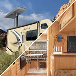 Load image into Gallery viewer, Gigabit PoE Injector powering Starlink satellite internet in RV camping setup, delivering reliable connectivity for outdoor work and travel.
