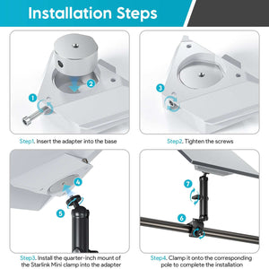 Starlink Mini Adjustable Clamp Mount Kit