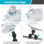 Load image into Gallery viewer, Adjustable Mount for Starlink Mini | Aluminum Dual Clamp RV Bracket