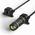 Load image into Gallery viewer, CAT6 Ultra-Flat Window Cable for Starlink | 10Gbps Ethernet Pass-Through Cable with 100W PoE++, No-Drill Weatherproof Window Routing Kit