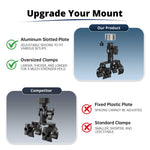 Load image into Gallery viewer, Adjustable Dual-Clamp Mount for Starlink | Aluminum RV Bracket