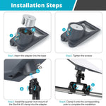 Load image into Gallery viewer, Adjustable Dual-Clamp Mount for Starlink | Aluminum RV Bracket