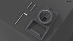 Load and play video in Gallery viewer, Heavy-Duty ABS Pipe Mount for Starlink V5, Weatherproof Adapter with Cable Management