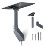 Load image into Gallery viewer, Starlink V5 Wall Mount in dark gray aluminum with an extended bracket, angled cable cover, adapter, and hardware